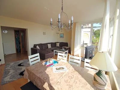 Wohnzimmer Villa Seeblick - App. 309 - mit herrlichem Meerblick