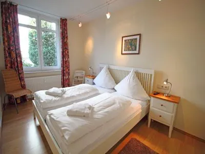 Schlafzimmer Villa Seeblick - App. 309 - mit herrlichem Meerblick