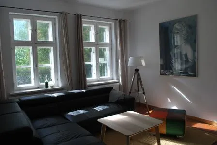 Wohnzimmer Jasmundhus auf Rügen - Ferienwohnung Backbord
