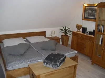 Bett Ferienzimmer Am Stadtrand