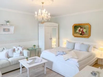 Wohnzimmer Haus Midsommer App. 10 - Top Lage in Strandnähe mit Balkon