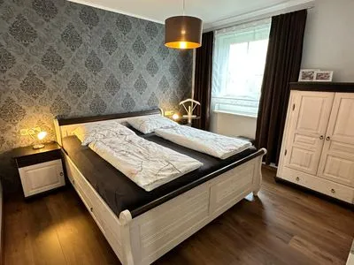 Schlafzimmer Ferienwohnung Seestern