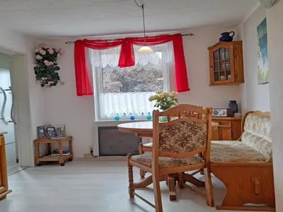 Wohnzimmer Ferienhaus Figelski mit Terrasse in Sassnitz