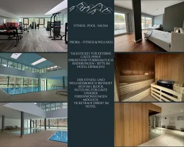 Sauna, Pool FeWo Sonnenschein in PRORA / Indoorpool