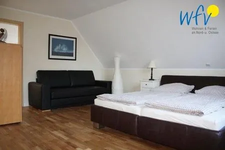 Schlafzimmer Villa Robinson Ferienwohnung Luv