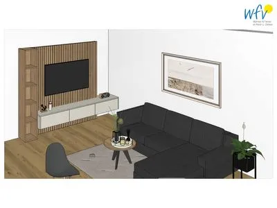 Wohnzimmer Friesenfranz Ferienwohnung Dünenfriese