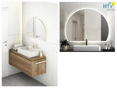 Badezimmer Friesenfranz Ferienwohnung Gartenfriese