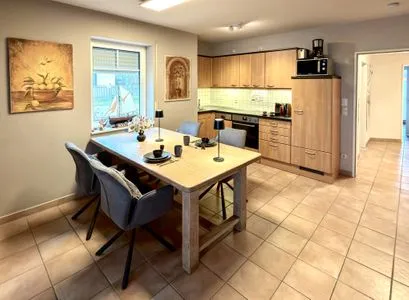 Essbereich und Küche Parkresidenz am Hafen Wohnung HF 12 - "Luftsnapper´s"