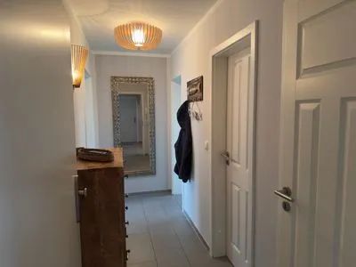 Eingangsbereich mit Garderobe  Meerzeit