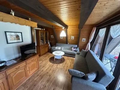 Wohnzimmer Ferienhaus Hasenglück