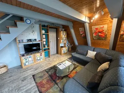 Wohnzimmer Ferienhaus Schneekristall