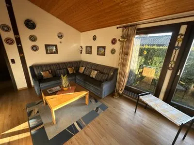 Wohnzimmer Ferienhaus Morgentau