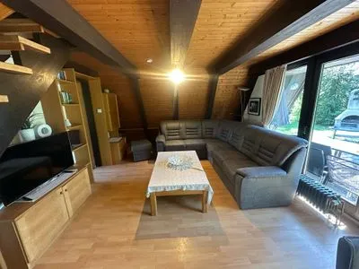 Wohnzimmer Ferienhaus Winterhauch