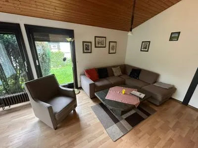 Wohnzimmer Ferienhaus  Abendrot