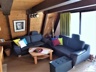 Wohnzimmer Ferienhaus  Abendgold