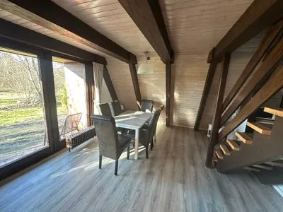 Wohnzimmer Ferienhaus  Abendzauber