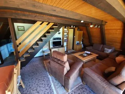 Wohnzimmer Ferienhaus Sonnenstrahl