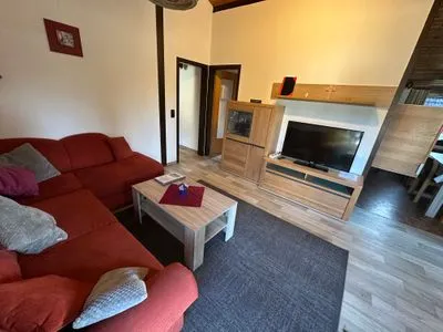 Wohnzimmer Ferienhaus Abendstille