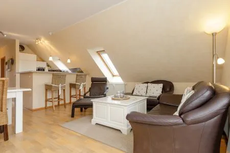 Wohnzimmer Ferienwohnung Strandgut