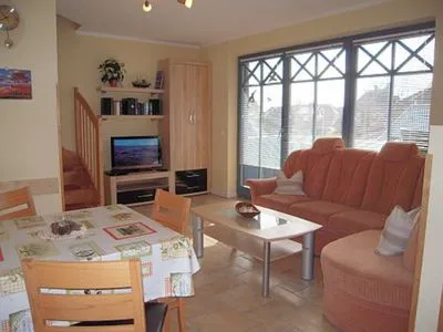Wohnzimmer Ferienwohnung Seepferdchen
