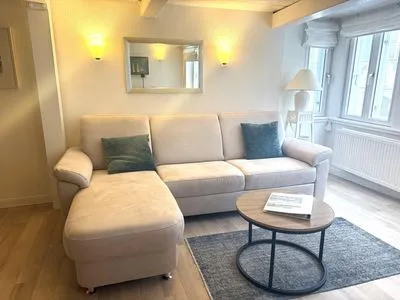 Wohnzimmer Ferienwohnung Kapitänswohnung