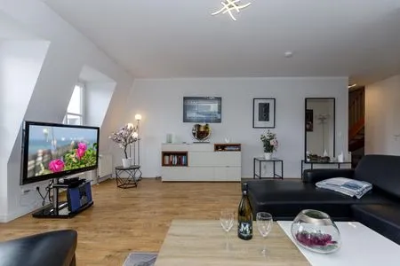 Wohnzimmer Haus Olymp Ferienwohnung 33