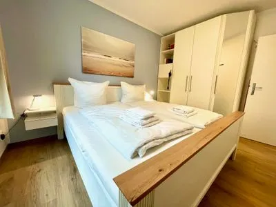 Schlafzimmer Ostseewelle Ferienwohnung 2