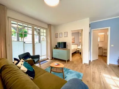 Wohnzimmer Ostseewelle Ferienwohnung 2