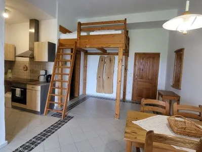 Wohnzimmer Pension Schmelzer Wohnung 12