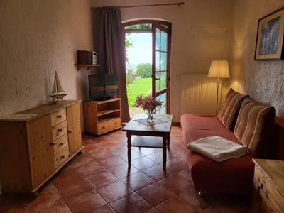 Wohnzimmer Pension Schmelzer Wohnung 33