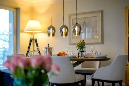 Küche / Küchenzeile FeWo Seeadler - Sauna, Meerblick, Dachgeschoss