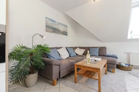 Wohnzimmer Zum Glückswinkel Ferienwohnung 9