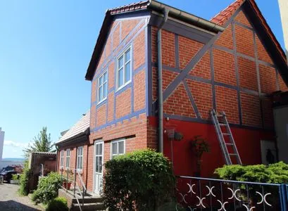 Fassade / Eingang Ferienwohnung Zum Strandvoigt
