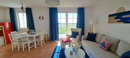Wohnzimmer Ferienwohnung Landtraum - Urlaub mit Hund