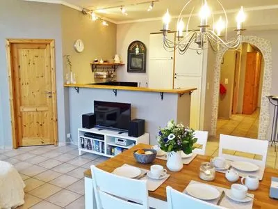 Wohnzimmer Ferienwohnung Penthuus