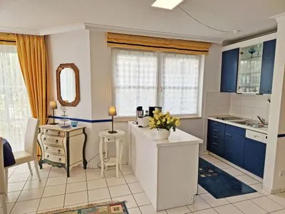 Küche / Küchenzeile Ferienwohnung Anemone - Urlaub mit Hund am Rande des Nationalparks