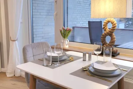 Wohnzimmer Ferienwohnung Samsö - Cozy mit besonderem Ambiente