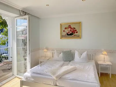 Wohnzimmer Villa Hansa App. C2 - strandnahes Studio mit Südbalkon & Seeblick