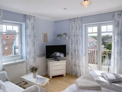 Wohnzimmer Villa Hansa App. C3 - Meerzeit für zwei Personen