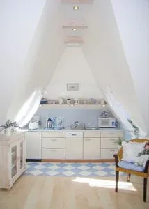 Küche / Küchenzeile Haus Anholt App. 39 - großzügige Studiowohnung in der Strandallee mit Teilmeerblick