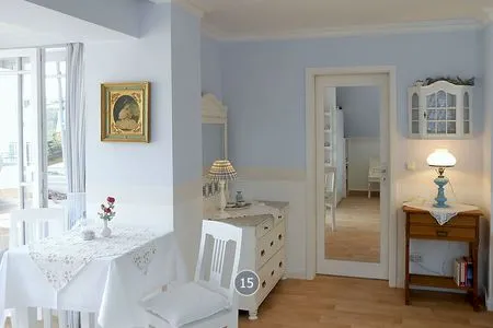 Schlafzimmer Haus Midsommer App. 15 - Penthouse über drei Ebenen – Meerblick & Strandkorb auf der Dachterrasse