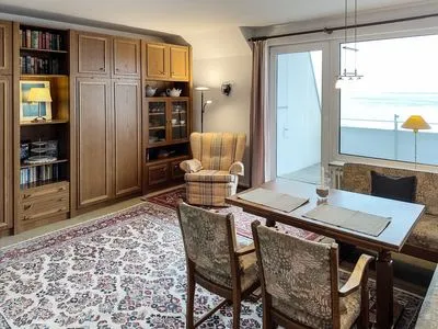 Wohnzimmer Haus Leitfeuer Ferienwohnung „Blick 19"