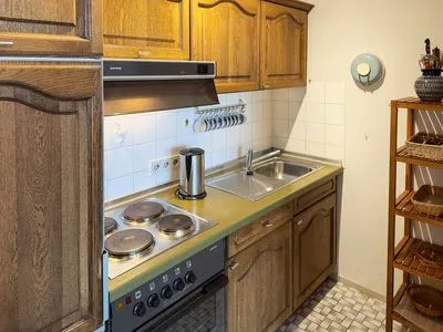 Küche / Küchenzeile Haus Leitfeuer Ferienwohnung „Blick 19"