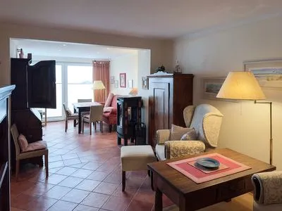 Wohnzimmer Haus Kap Hoorn Ferienwohnung Seeblick