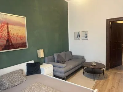 Schlafzimmer Gemütliches Appartement "Gudrun" in Halle inklusive Parkplatz