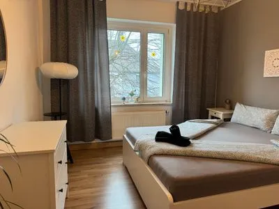 Schlafzimmer Gemütliches Appartement "Johanna" in Weißenfels mit 3 Schlafzimmern