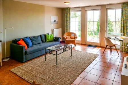 Wohnzimmer Ferienwohnung Max - Urlaub in ruhiger Lage mit Hund