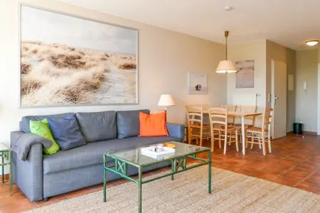 Wohnzimmer Ferienwohnung Moritz - Urlaub in ruhiger Lage mit Hund