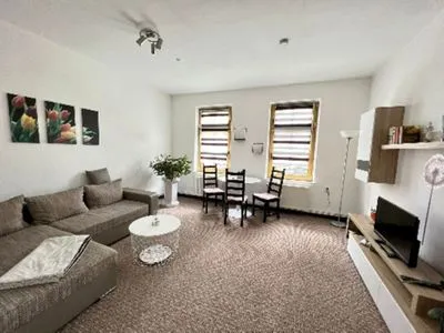 Wohnzimmer Ferienwohnung 2 Otto - in der Stadtmitte von Sassnitz