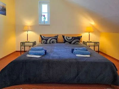 Schlafzimmer Ferienwohnung Muschel - Ostsee-Urlaub mit Hund